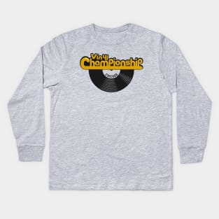 Championship Vinyl Chicago high fidelity Kids Long Sleeve T-Shirt